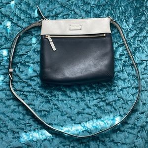 Kate Spade crossbody black and white leather bag